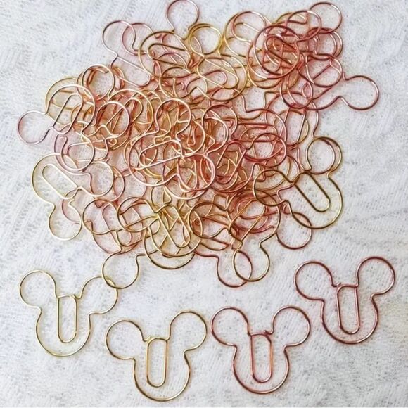 Stainless Steel Mouse Paper Clips (25 Pieces)- Assorted Colors NWOT - Picture 2 of 4